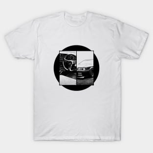 NISSAN SKYLINE GTS R31 Black 'N White 5 T-Shirt